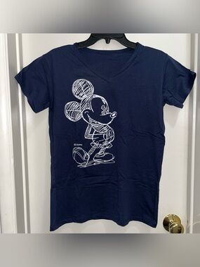 Mickey mouse v-neck shirt women's medium